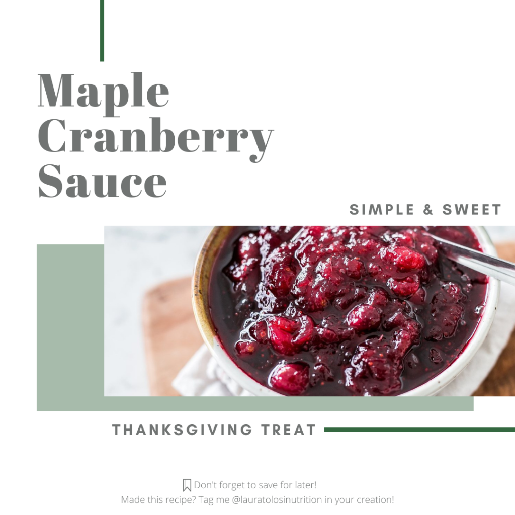 Maple Cranberry Sauce