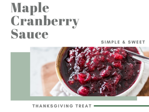 Maple Cranberry Sauce