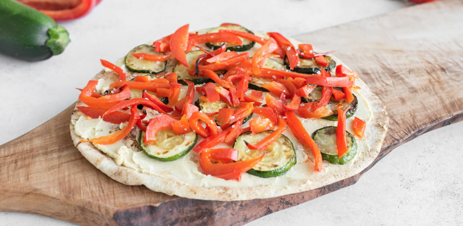 Veggie Pita Pizza